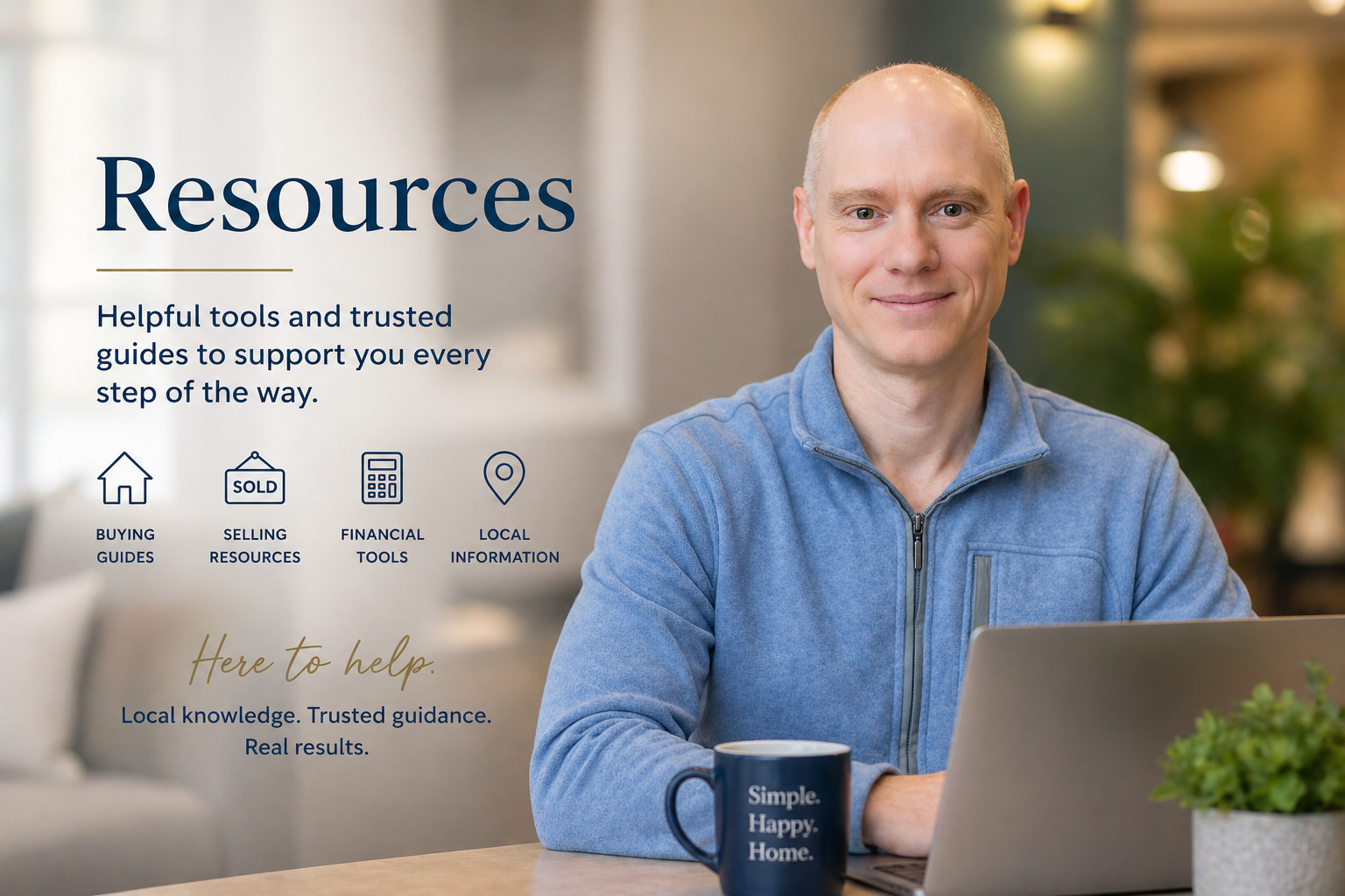 Resources page hero image for John Smolenski, Connecticut Realtor, featuring agent portrait and tools for buying, selling, home values, and real estate guidance in Wallingford, Meriden, Hamden, Cheshire, and North Haven CT.