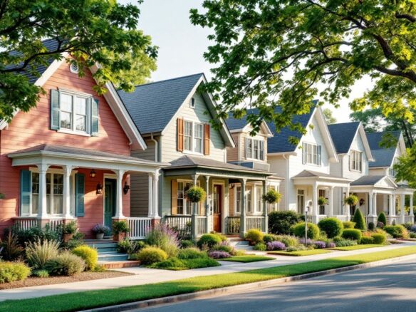 A quiet street of well-maintained residential homes in Wallingford, CT, ideal for families moving up or homeowners looking to downsize.